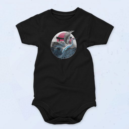 Flying Cranes Unisex Baby Onesie