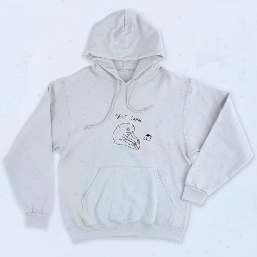 Self Care Frog Art Hoodie