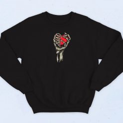 Skeleton Hand Holding Heart Sweatshirt