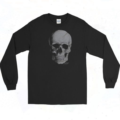 Skull Punk Biker Long Sleeve Shirt