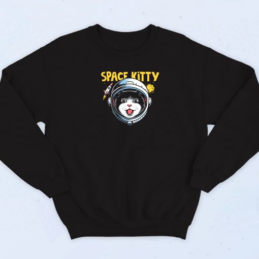 Space Kitty Retro Sweatshirt