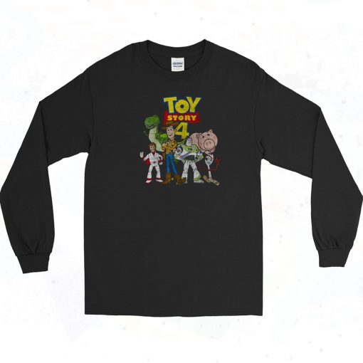 Toy Story 4 Group Vintage Long Sleeve Shirt