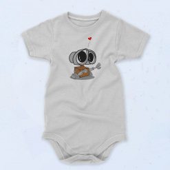 Wall E Valentines Day Unisex Baby Onesie