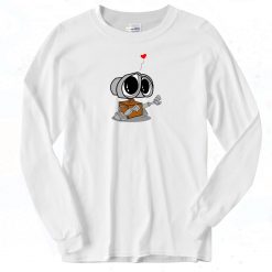 Wall E Valentines Day VIntage Long Sleeve Shirt