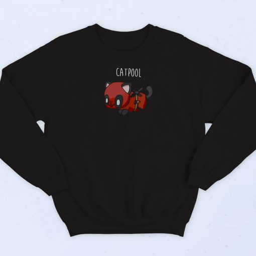 Animal Deadpool Catpool Funny Sweatshirt