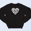 Be My Valentine Heart Retro Sweatshirt