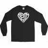 Be My Valentine Heart Vintage Long Sleeve Shirt