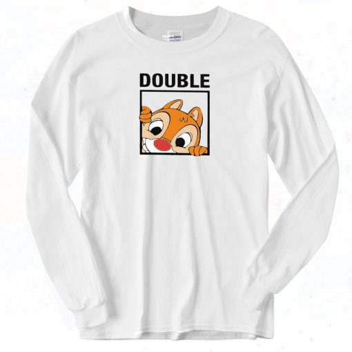 Chip and Dale Double Funny Long Sleeve Shirt