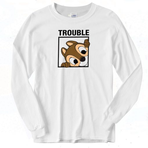 Chip and Dale Trouble Vintage Long Sleeve Shirt