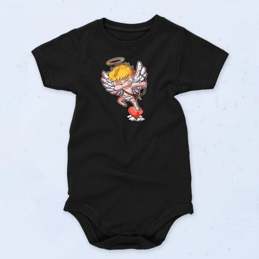 Dabbing Cupid Valentines Day Baby Onesie