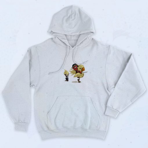 Deadpool Riding Chocobo Art Hoodie