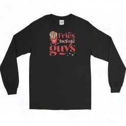 Fries Before Guys Vintage Long Sleeve Shirt