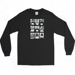 Halloween Characters Killers Mugshot Long Sleeve Shirt