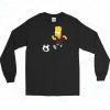 Happy Bart And Football Vintage Long Sleeve Shirt