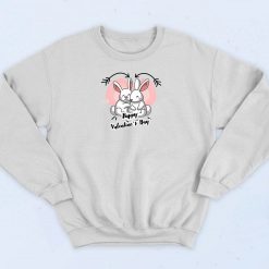 Happy Valentines Day Bunny Sweatshirt