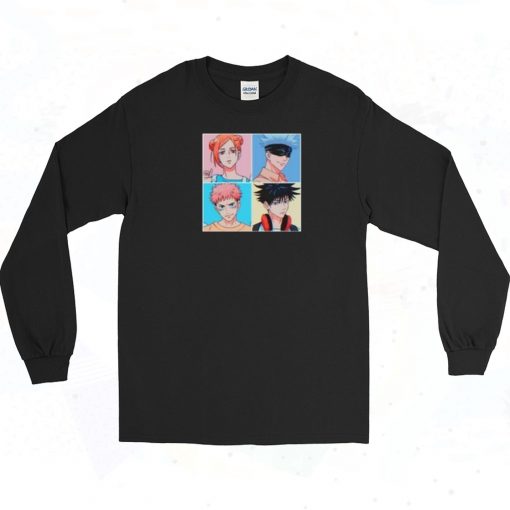 Jujutsu Kaisen Colour Vintage Long Sleeve Shirt