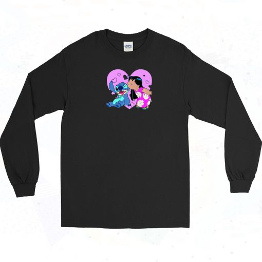 Lilo Stitch Valentines Day Long Sleeve Shirt