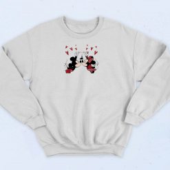 Mickey And Minne Valentines Day Sweatshirt