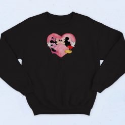 Mickey And Minnie Kissing Art Sweatshirt