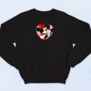 Mickey And Minnie Mouse In Love Sweatshirt