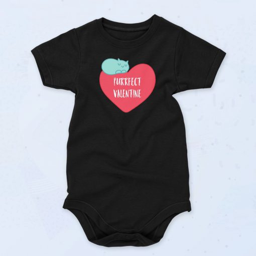 Purrfect Valentine Cat Unisex Baby Onesie