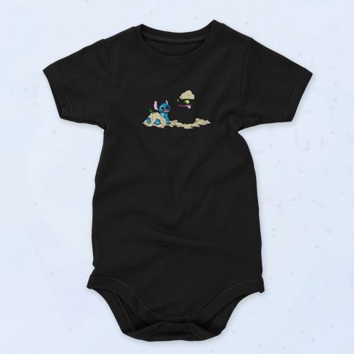 Stitch And Night Fury Friends Baby Onesie