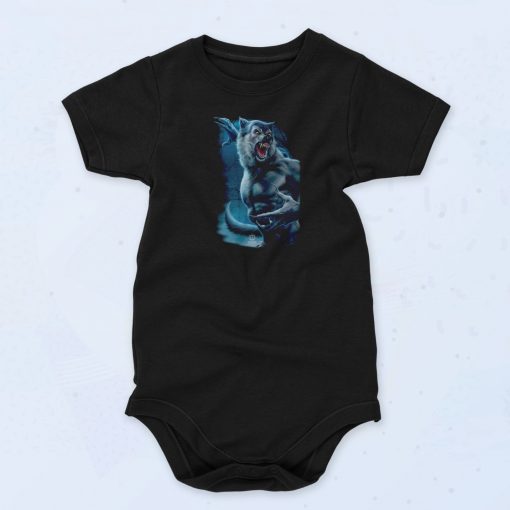 Werewolf Woods in the Night Baby Onesie