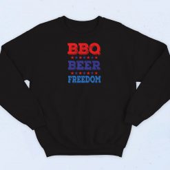 BBQ Beer Freedom Graphic Sweatshirt