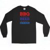 BBQ Beer Freedom USA Long Sleeve Shirt