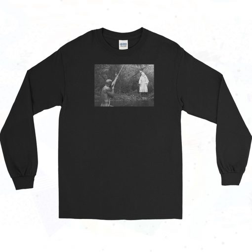 Black Man Lynching KKK Long Sleeve Shirt