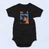 Goku Blue orange Box Baby Onesie