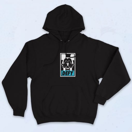 Mickey Says DEFY Poster Hoodie