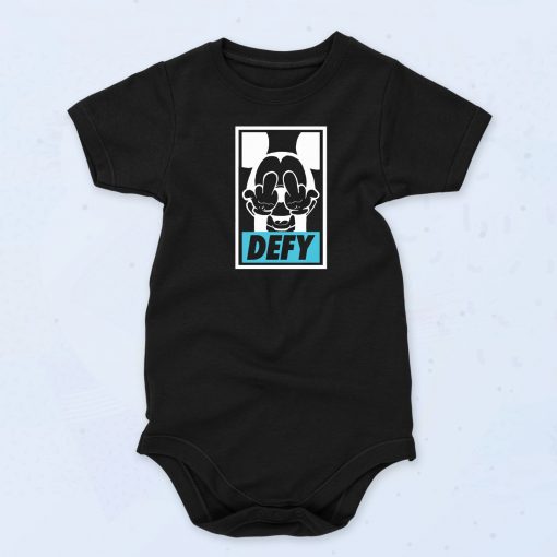 Mickey Says DEFY Unisex Baby Onesie