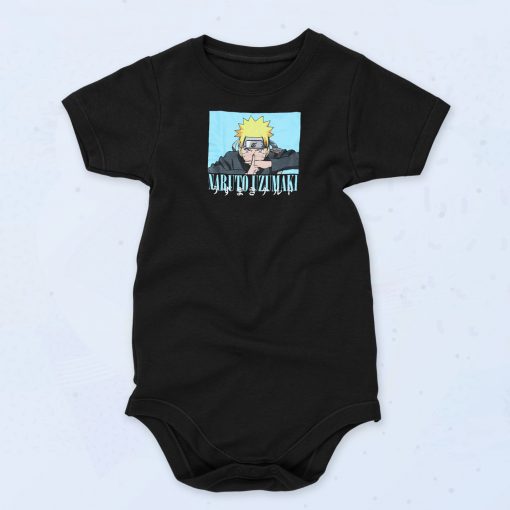 Naruto Uzumaki Finger Pose Baby Onesie