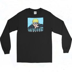 Naruto Uzumaki Finger Pose Long Sleeve Shirt