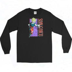 Son Goku on Purple Box Long Sleeve Shirt