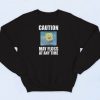 Spongebob Caution May Floss Sweatshirt