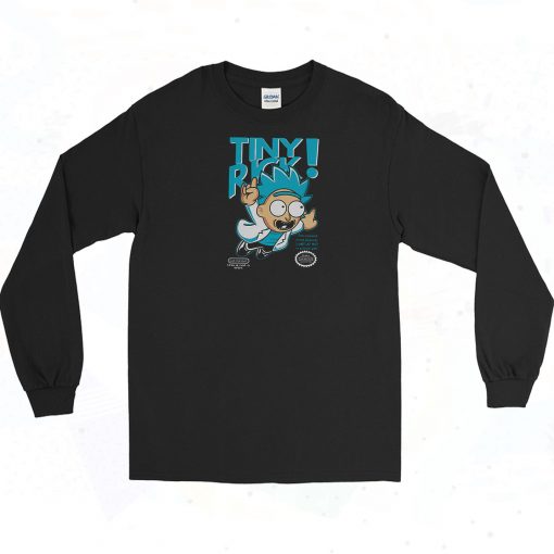 Tiny Rick Cartoon Long Sleeve Shirt