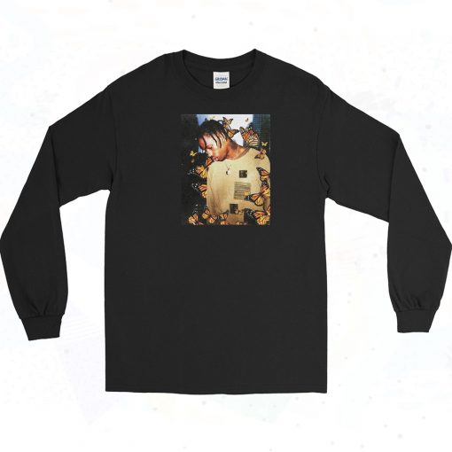 Travis Scott Butterfly Poster Long Sleeve Shirt