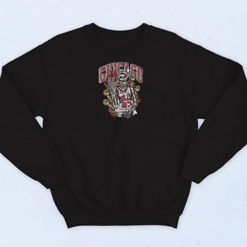 Chicago Bulls 23 Skeleton Sweatshirt