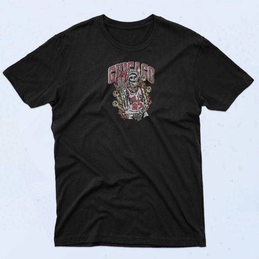 Chicago Bulls 23 Skeleton T Shirt