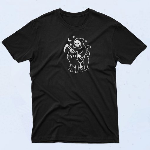 Death Rides A Black Cat T Shirt