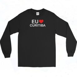 Eu Love Curitiba Vintage Long Sleeve Shirt