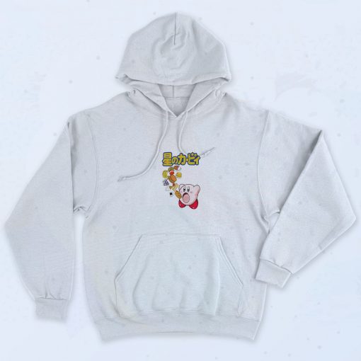 Kirby Food Kanji Pink Graphic Hoodie