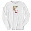 Kirby Food Kanji Pink Long Sleeve Shirt