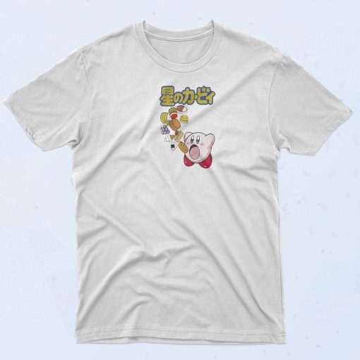 Kirby Food Kanji Pink T Shirt