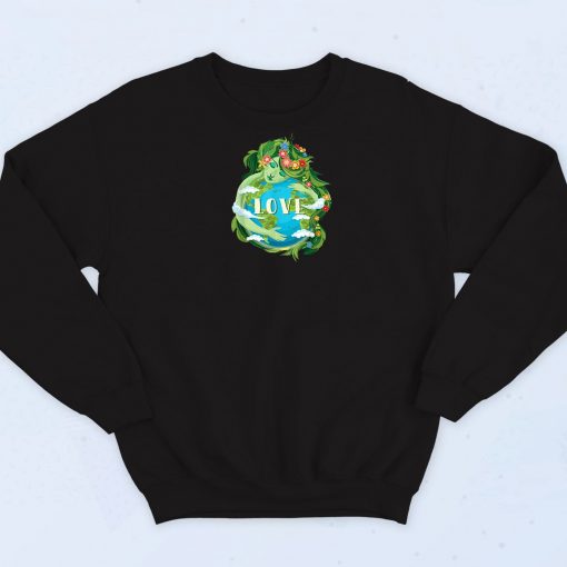 LOVE Mother Earth Day Graphic Sweatshirt