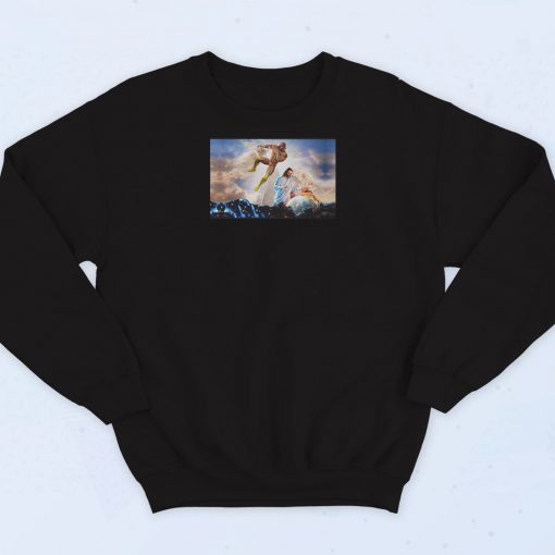 Macho Man Randy Savage Elbow Drop Jesus Sweatshirt