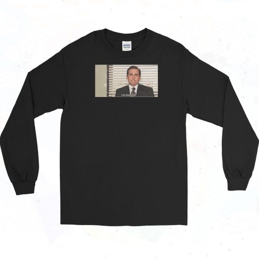 Michael Scott Dead Inside Long Sleeve Shirt