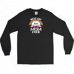 Mothers Day Best Cat Mom Ever Long Sleeve Shirt